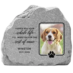 Loved You Your Whole Life Photo Standing Garden Stone