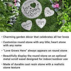 Love Grows Here Garden Stone