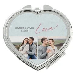 Love Photo Heart Mirror