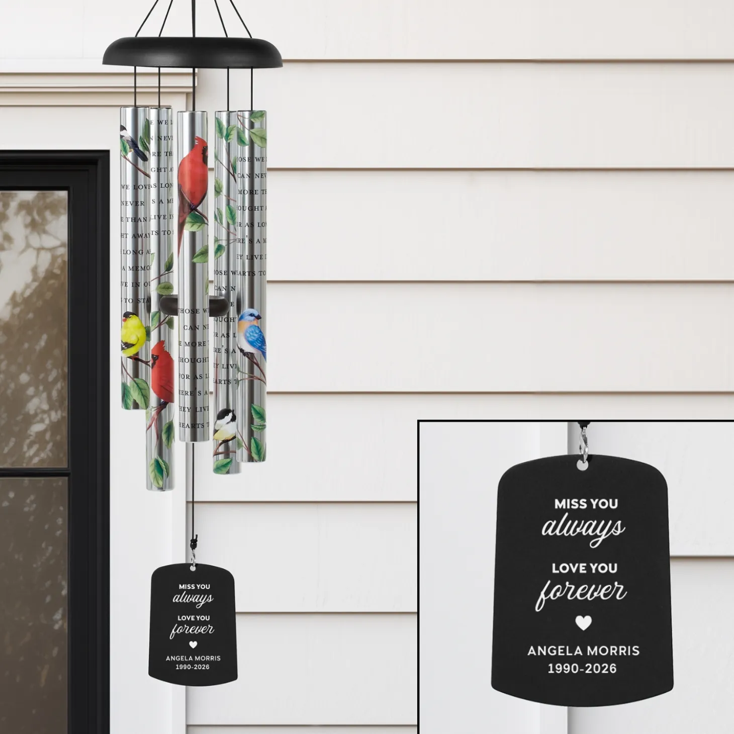 Love You Forever Memorial Sonnet 36 Inch Wind Chime
