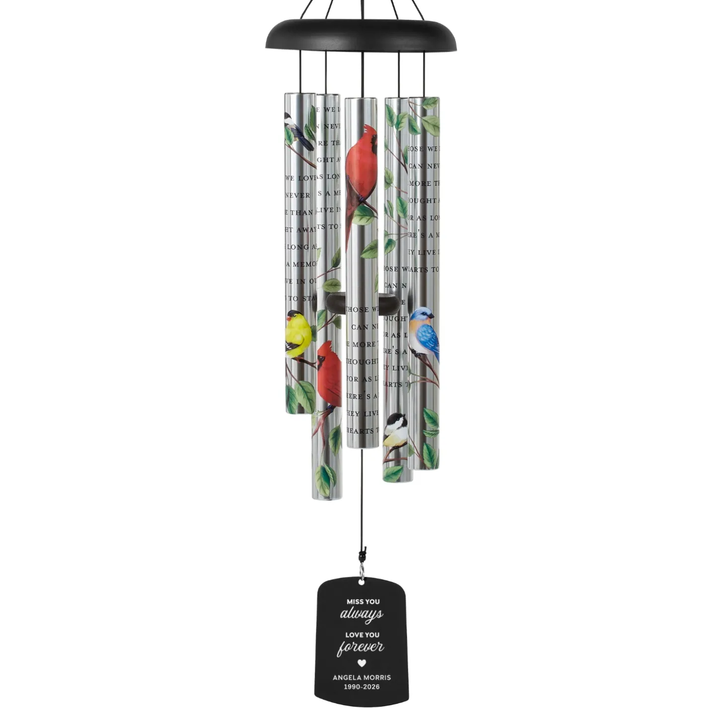 Love You Forever Memorial Sonnet 36 Inch Wind Chime