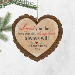 Love You Still Rustic Wood Heart Ornament