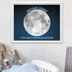 Love You To The Moon Framed Print
