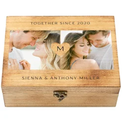 Magical Memories Photo Wood Keepsake Box