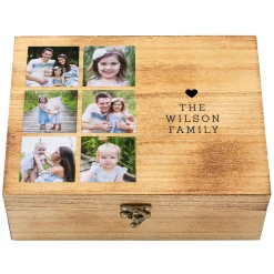 Magical Memories Photo Wood Keepsake Box