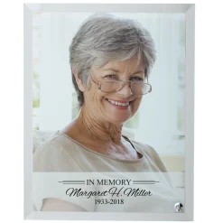 Memorial Glass Photo Frame