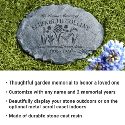 Memories Bloomed Sympathy Garden Stone