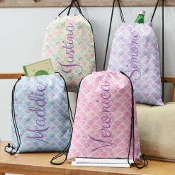 Mermaid Scales Drawstring Bag