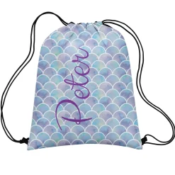 Mermaid Scales Drawstring Bag