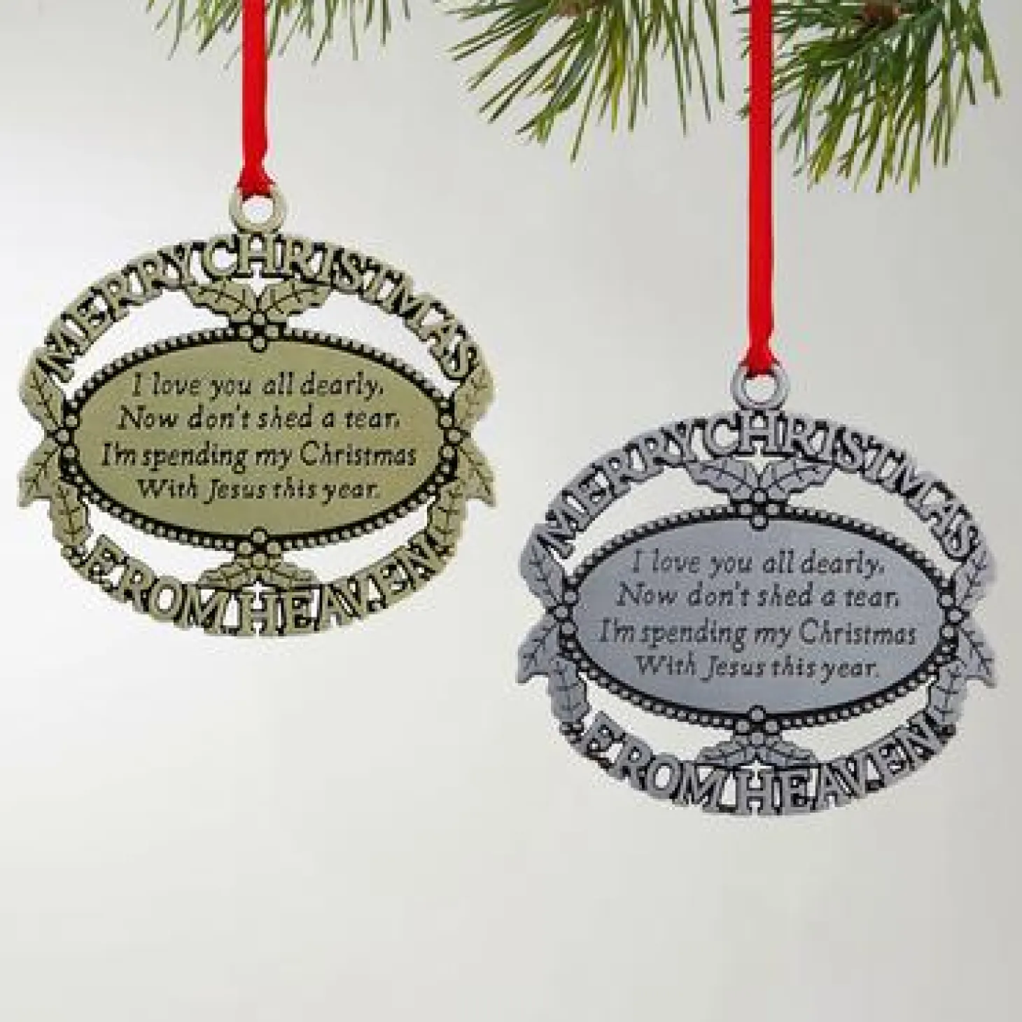 Merry Christmas From Heaven Ornament