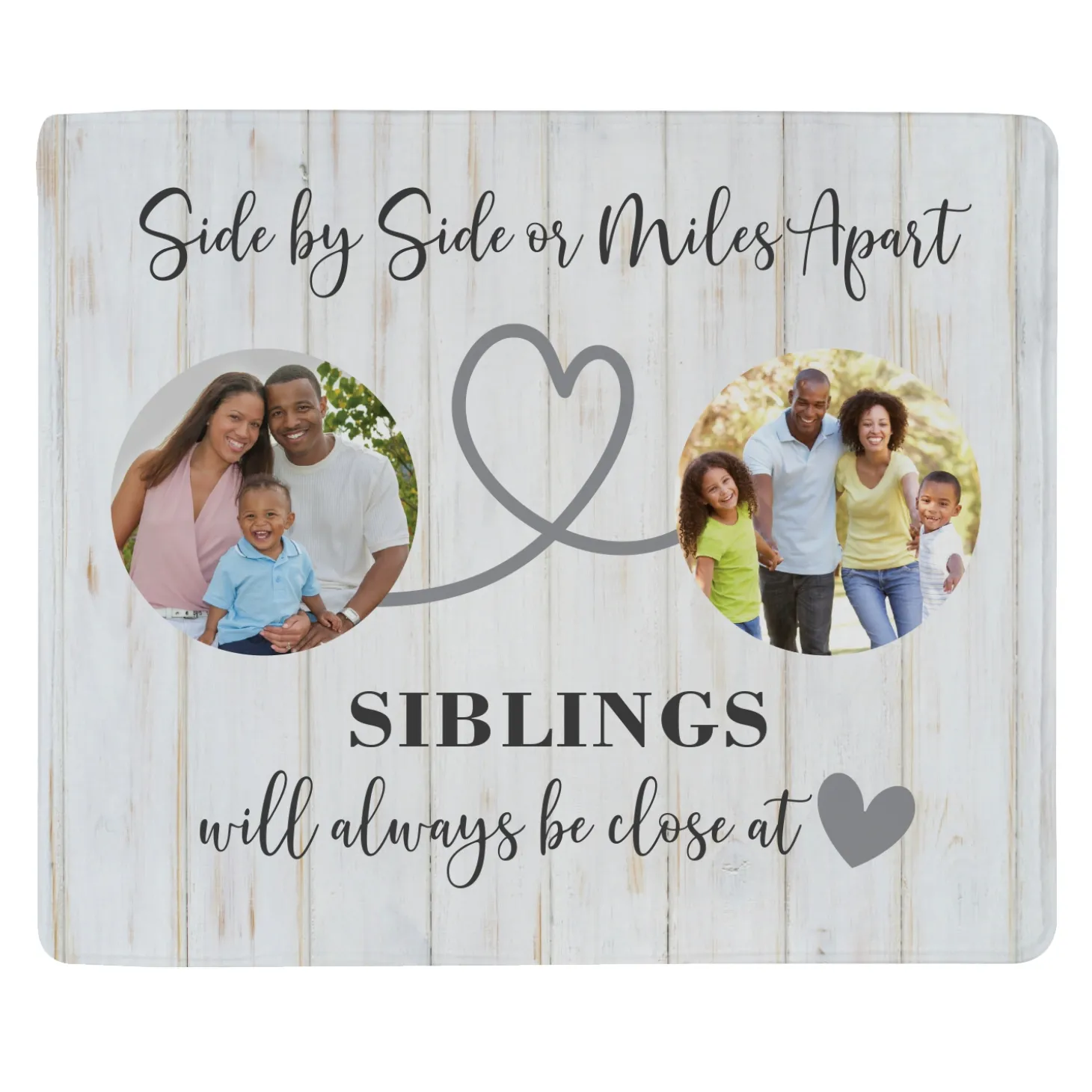 Miles Apart Photo Plush Blanket