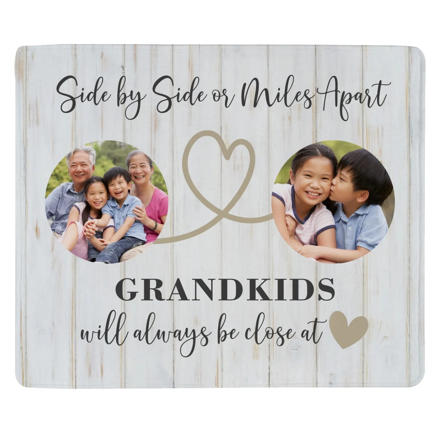 Miles Apart Photo Plush Blanket