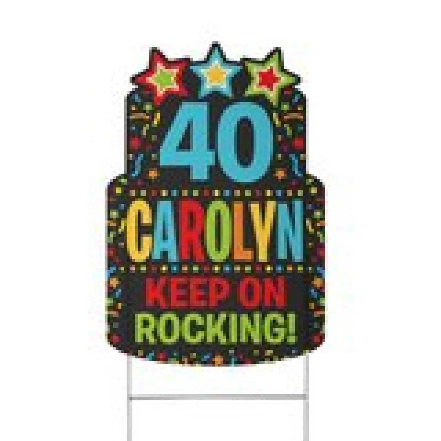 Milestone Birthday Yard Sign