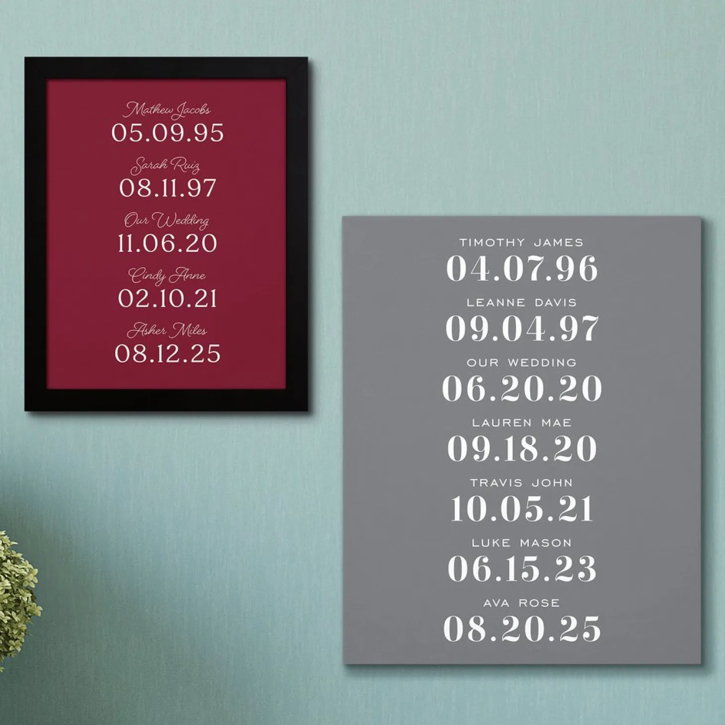 Milestone Memories Canvas