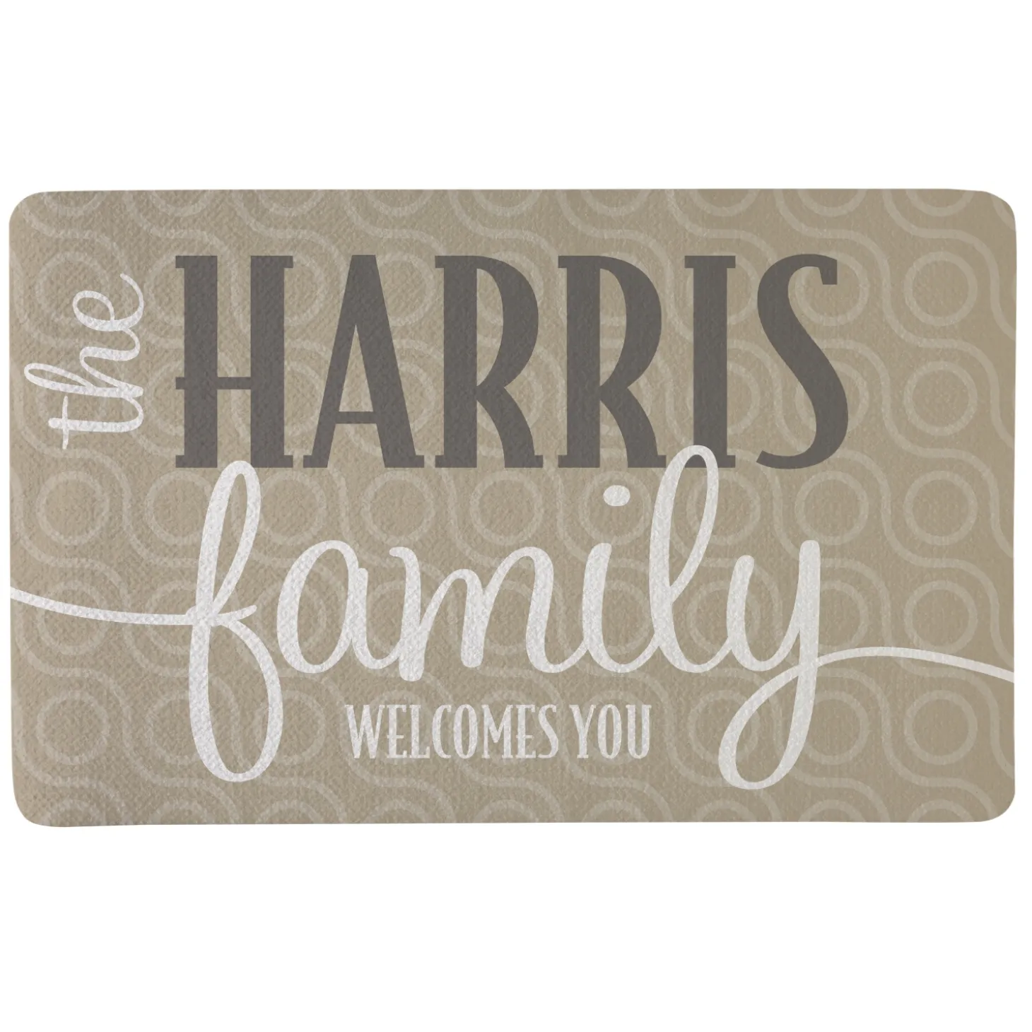 Modern Family Name Doormat