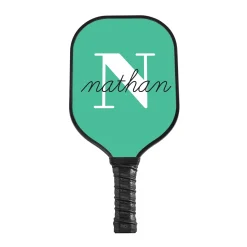 Modern Initial and Name Pickleball Paddle