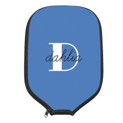 Modern Initial and Name Pickleball Paddle Cover