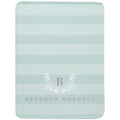 Monogram Crest Plush Blanket
