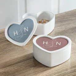 Monogram Heart Keepsake Box