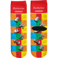 Monopoly Color Block with Tokens Socks
