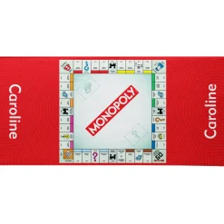 Monopoly Game Board Beach Towel