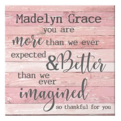 More Than We Expected Baby Canvas