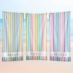 Multicolor Stripes Beach Towel