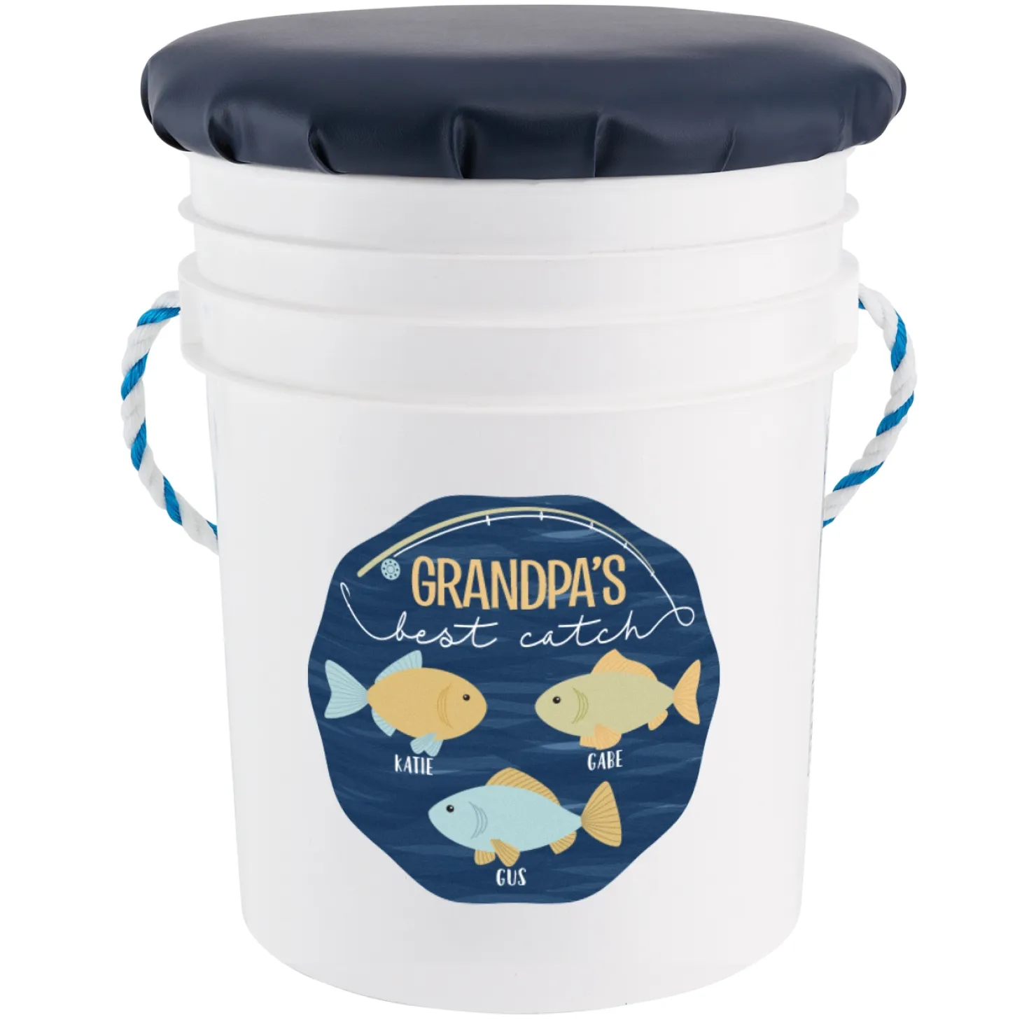 My Best Catch Seated Fishing Pail