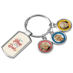 My Dad is My Hero Photo Key Chain
