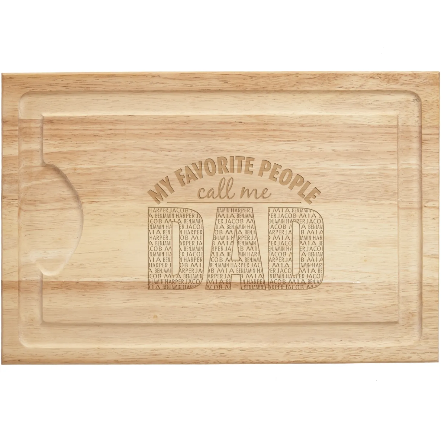 My Favorite People Maple Wood Cutting Board
