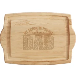 My Favorite People Oversized Wood Cutting Board