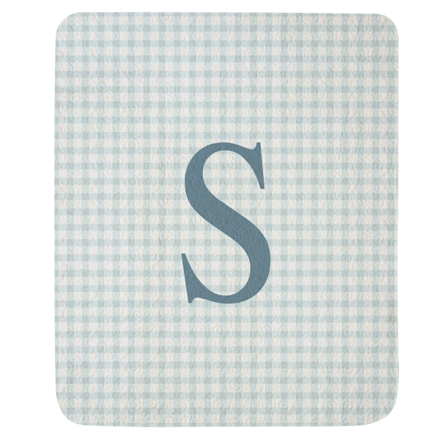 My Plaid Name Quilted Baby Blanket