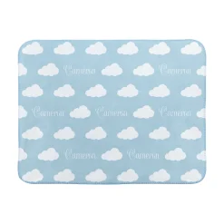 Name in Clouds Sherpa Baby Blanket