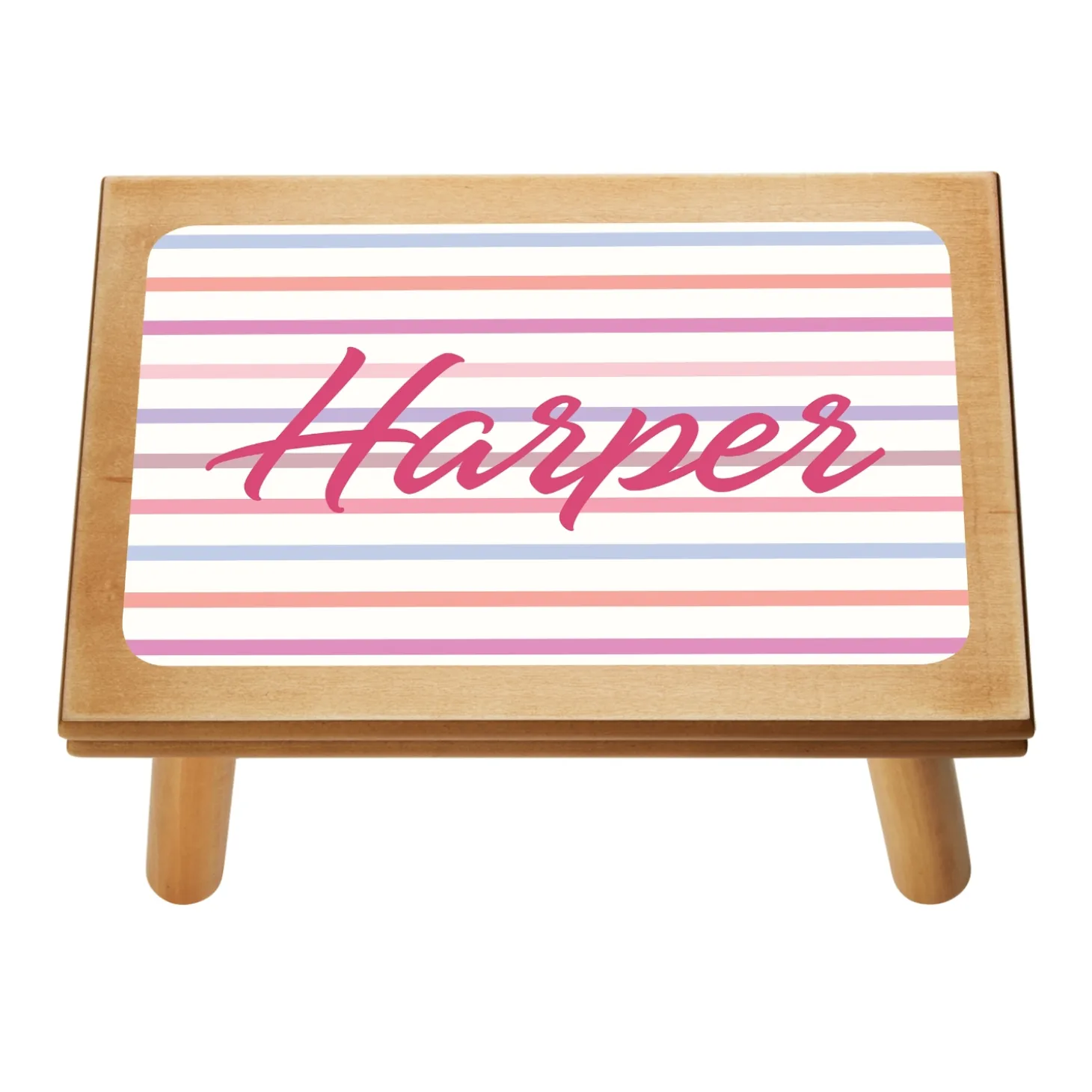 Name in Stripes Step Stool