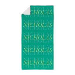 Name Repeat Beach Towel
