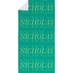 Name Repeat Beach Towel