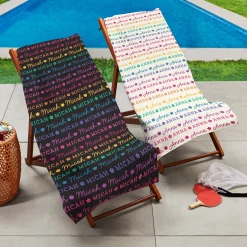 Name Style Rainbow Beach Towel