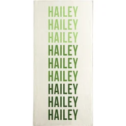 Name Style Tricolor Beach Towel