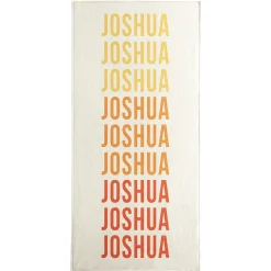 Name Style Tricolor Beach Towel