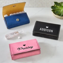 Name With Heart Travel Pill Organizer .product-info-decoration { display: inline-flex; justify-content: space-between; align-items: center; border-radius: 0.4rem; background-color: #E8E8E8; padding: 0.2rem 0.4rem; font-size: 1.4rem; line-height: 1.6rem; font-weight: var(--font-weight-semibold); letter-spacing: 0.042rem; text-transform: uppercase; --decoration-icon-url: ''; /* will be dynamically set */}.product-info-decoration.badge-icon::before { content: ''; width: 2rem; height: 2rem; background: var(--decoration-icon-url) no-repeat; background-size: 100% 100%; display: block; margin-right: 0.4rem;} Laser Engraved