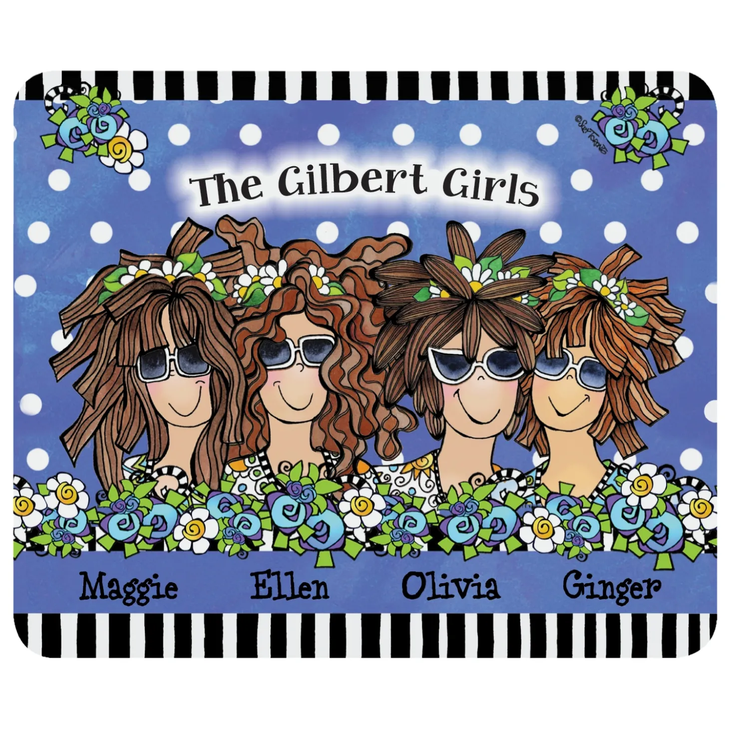 Name Your Own Sisterhood Mouse Pad by Suzy Toronto