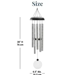 No Longer By My Side Pet Memorial Solar Wind Chime