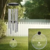 No Longer By My Side Pet Memorial Solar Wind Chime