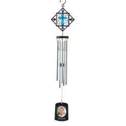 Our Angel Stained Glass Photo Wind Chime
