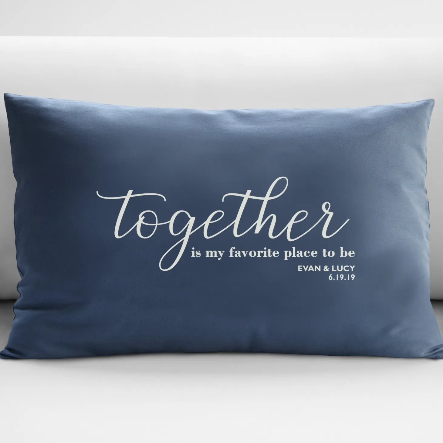 Our Favorite Place to Be Throw Pillow