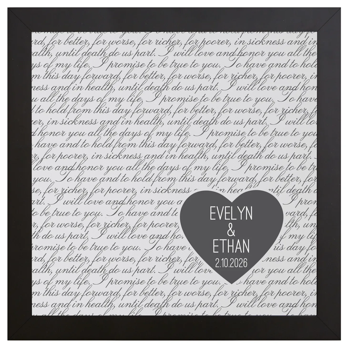 Our Forever Vows Canvas
