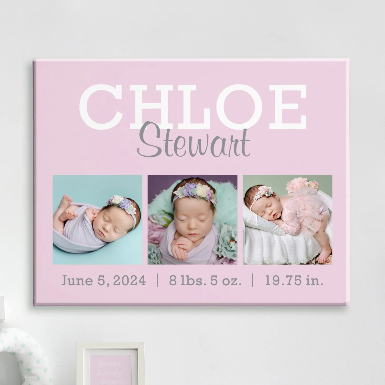 Our Sweet Baby Photo Canvas