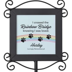 Over The Rainbow Bridge Garden Stake