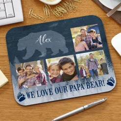 Papa Bear Photo Mouse Pad