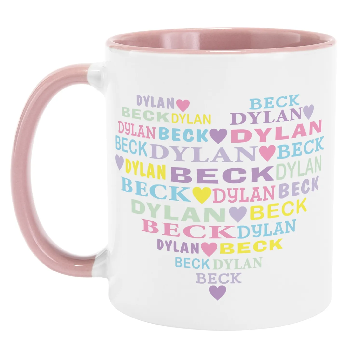Pastel Heart Full of Love Mug